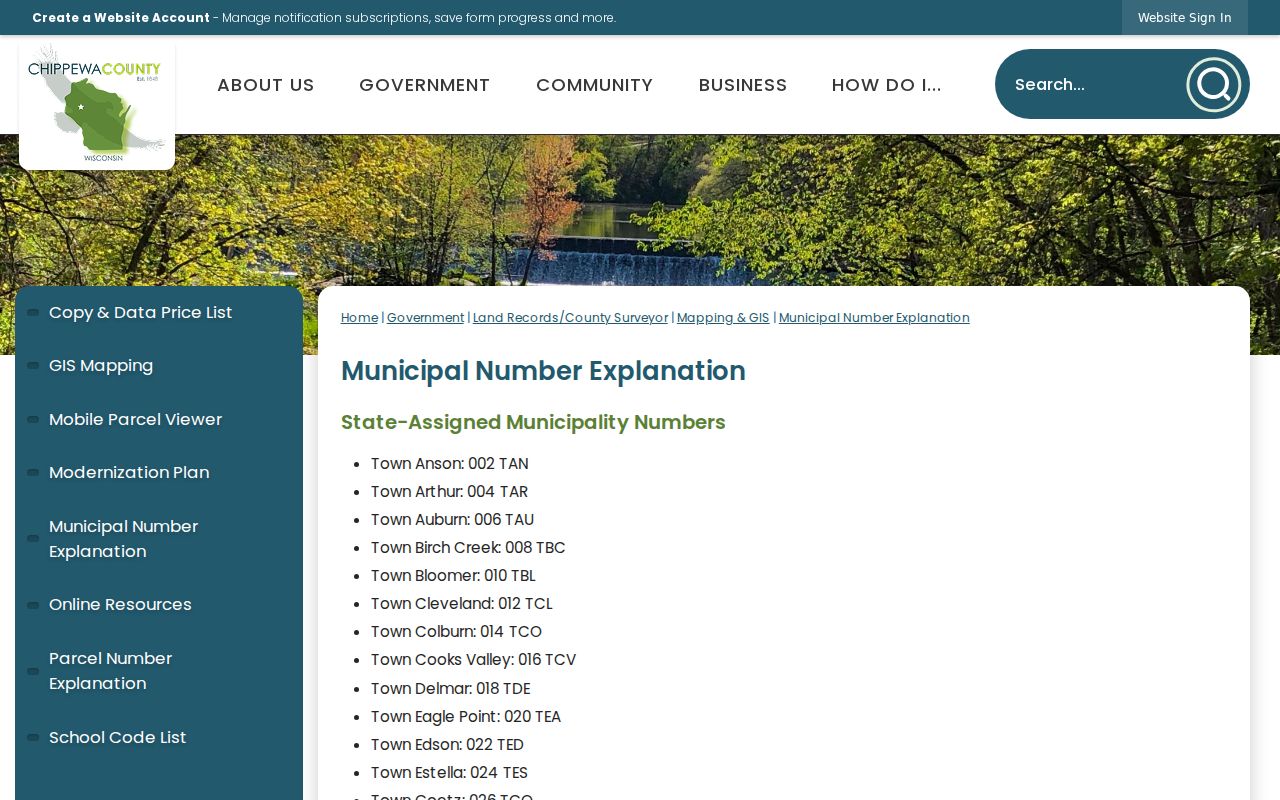 Bloomer record check municipality directory