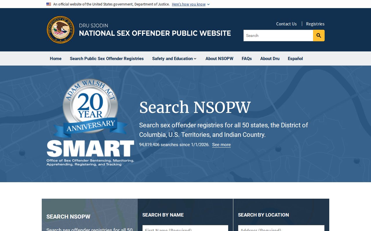 Chippewa County sex offender lookup national registry search